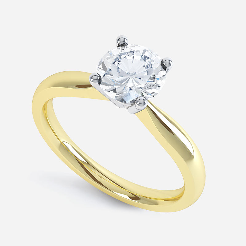 Solitaire diamond ring