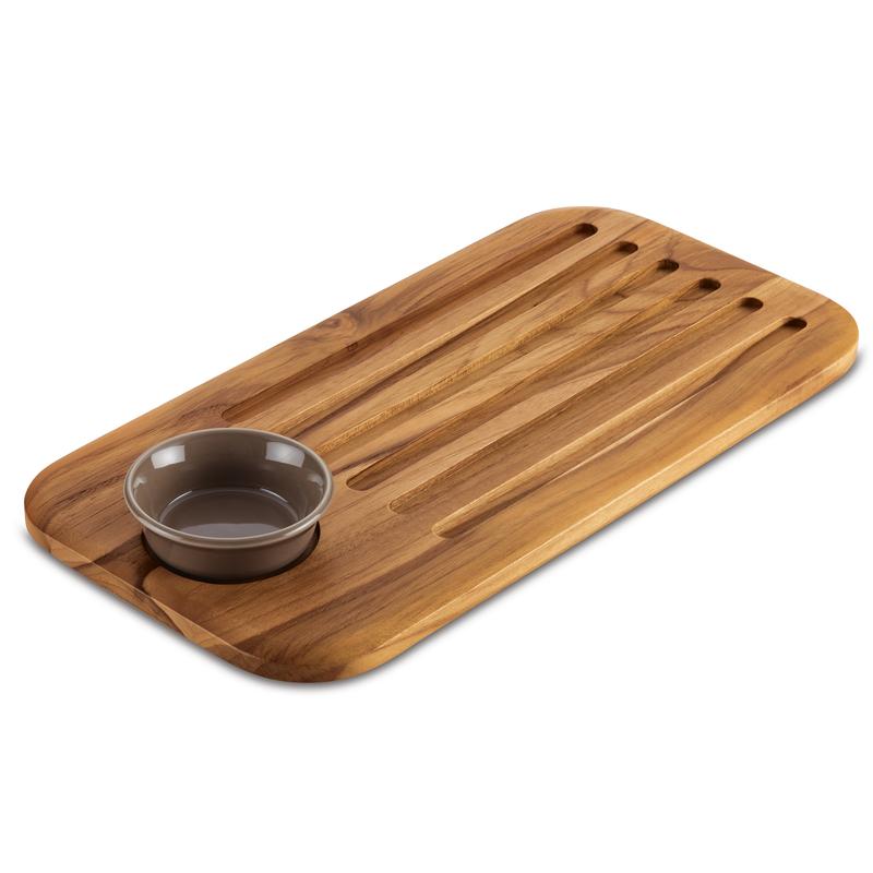 Bread Board and Dipping Dish Set